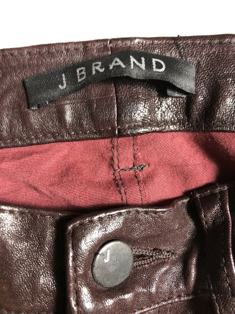 J BRAND LEATHER PERFECT TIGHT SKINNY PUSH UP PANTS #104385553