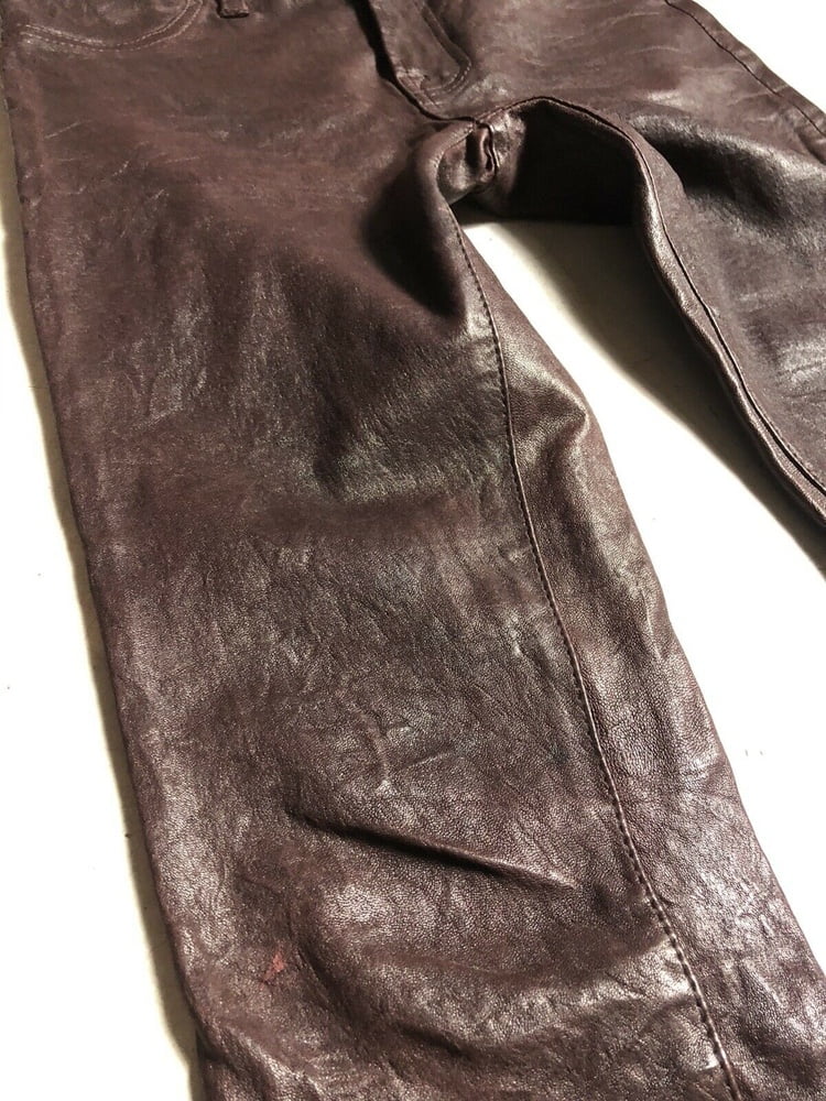 J BRAND LEATHER PERFECT TIGHT SKINNY PUSH UP PANTS #104385556
