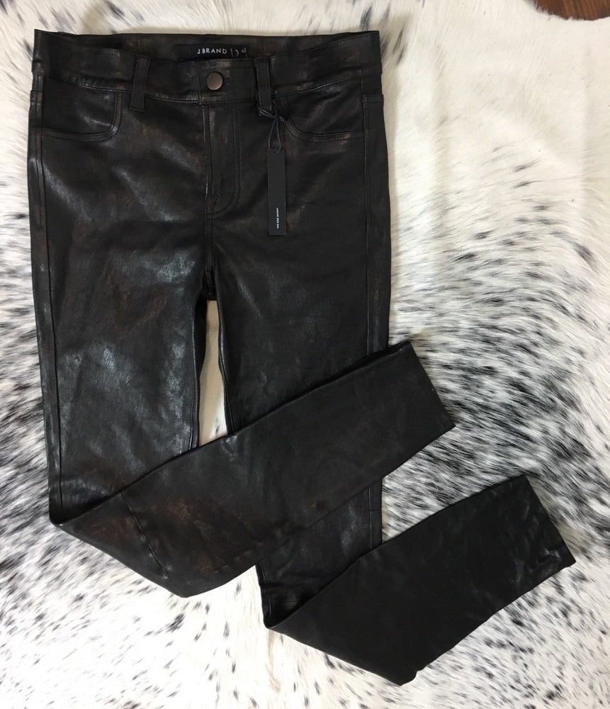 J brand leather perfect skinny push up pants
 #104385581