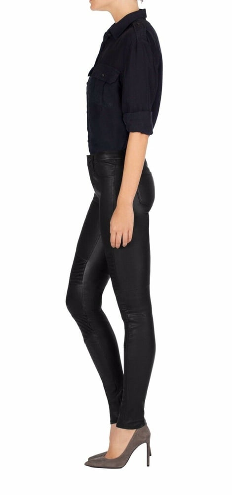 J BRAND LEATHER PERFECT TIGHT SKINNY PUSH UP PANTS #104385608