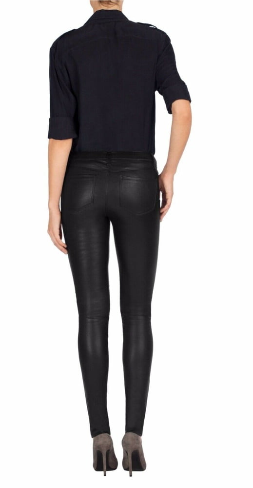 J BRAND LEATHER PERFECT TIGHT SKINNY PUSH UP PANTS #104385611
