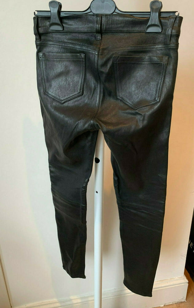 J BRAND LEATHER PERFECT TIGHT SKINNY PUSH UP PANTS #104385620