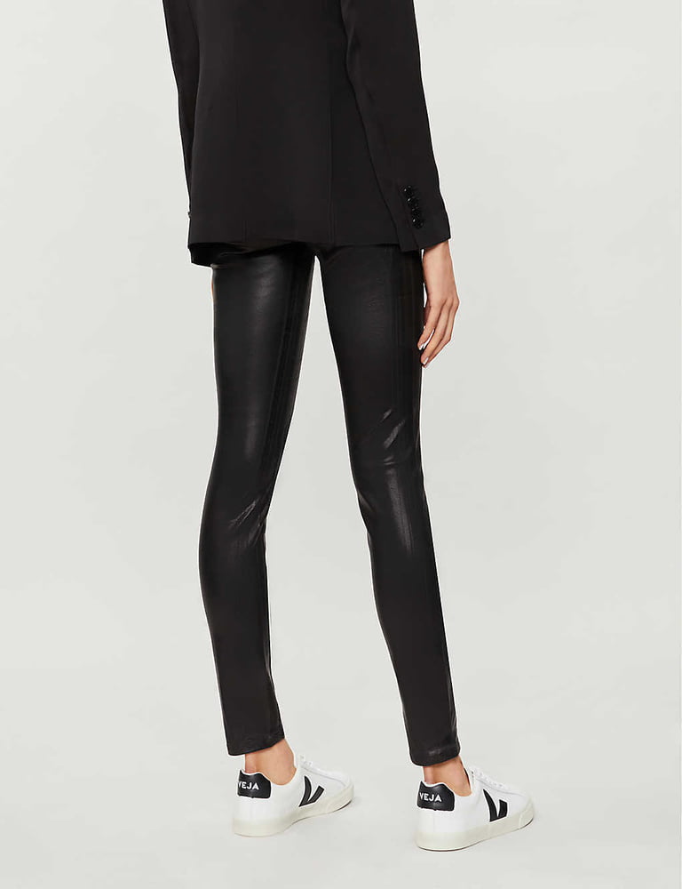 J BRAND LEATHER PERFECT TIGHT SKINNY PUSH UP PANTS #104385637