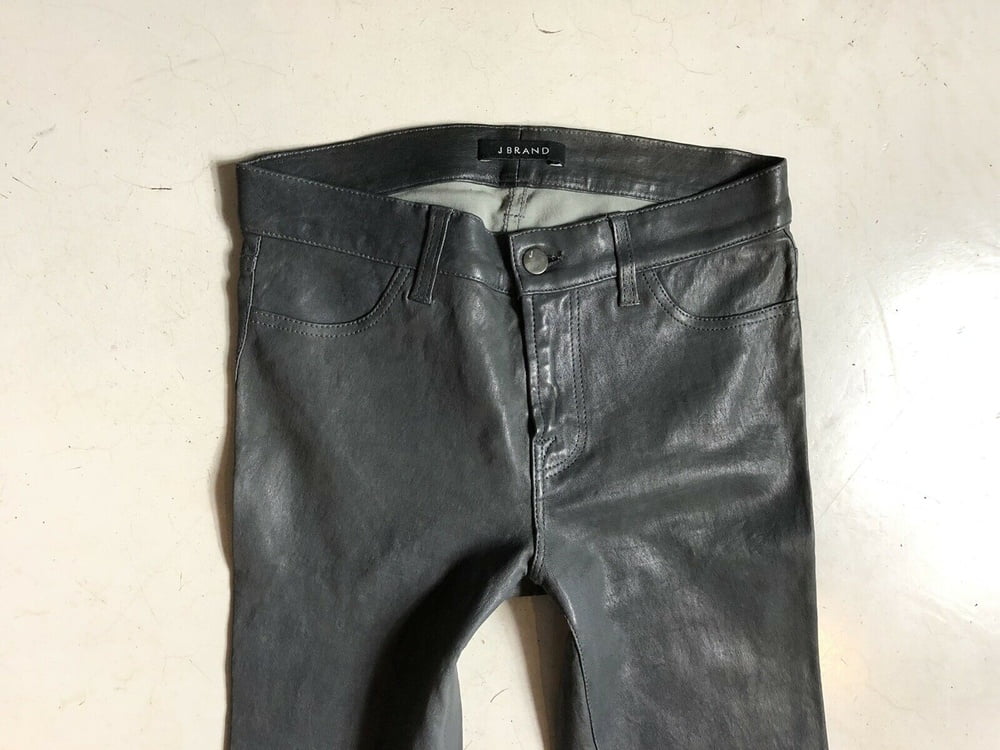 J BRAND LEATHER PERFECT TIGHT SKINNY PUSH UP PANTS #104385707