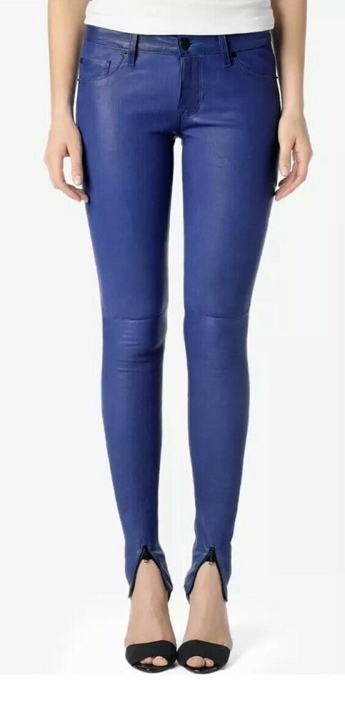 J BRAND LEATHER PERFECT TIGHT SKINNY PUSH UP PANTS #104385734