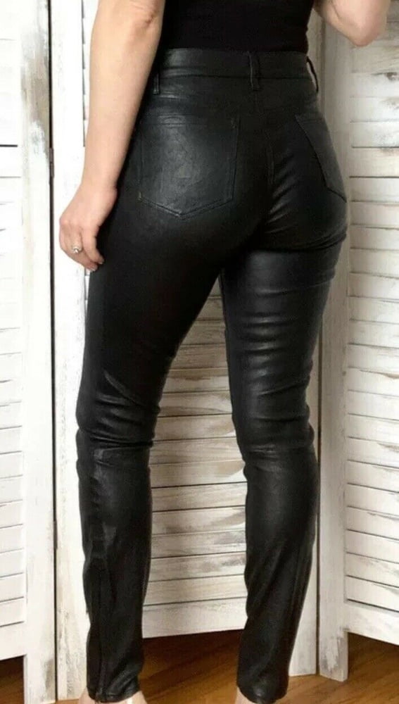 J BRAND LEATHER PERFECT TIGHT SKINNY PUSH UP PANTS #104385752