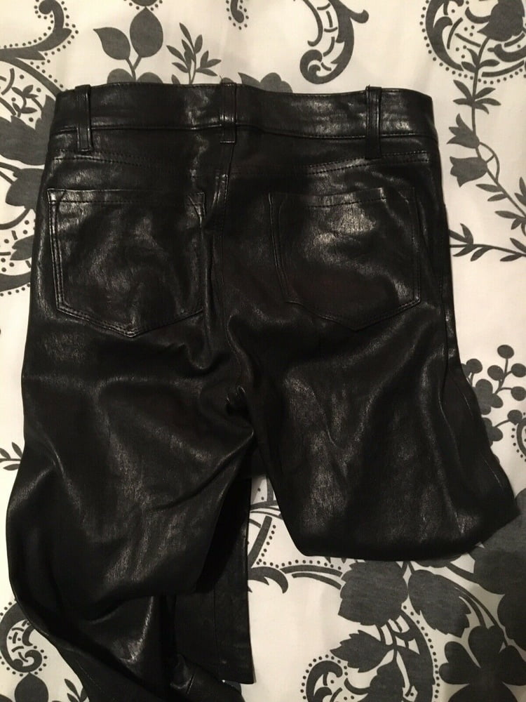 J BRAND LEATHER PERFECT TIGHT SKINNY PUSH UP PANTS #104385760