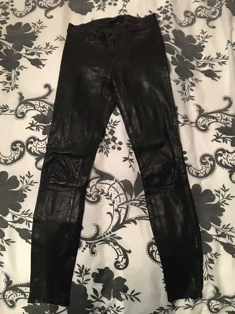 J BRAND LEATHER PERFECT TIGHT SKINNY PUSH UP PANTS #104385765