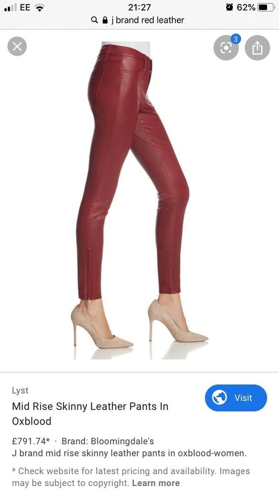 J brand leather perfect tight skinny push up pants
 #104385774