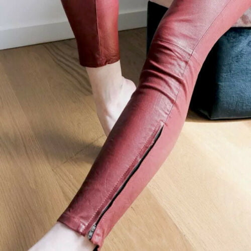 J BRAND LEATHER PERFECT TIGHT SKINNY PUSH UP PANTS #104385780