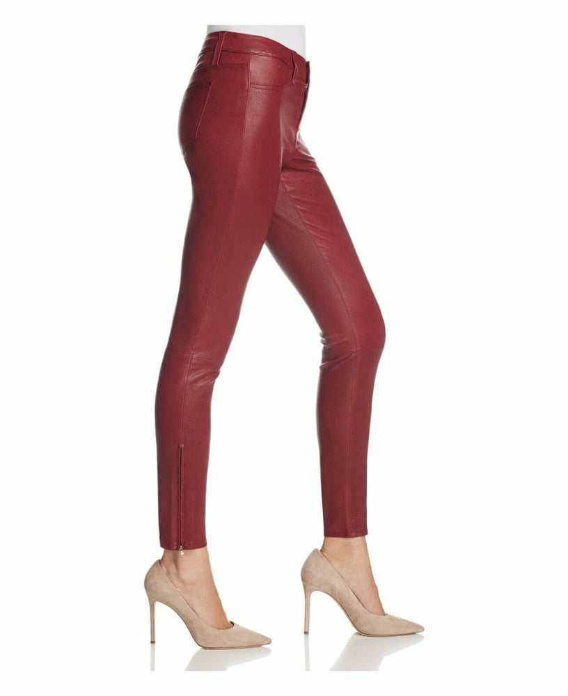 J BRAND LEATHER PERFECT TIGHT SKINNY PUSH UP PANTS #104385786