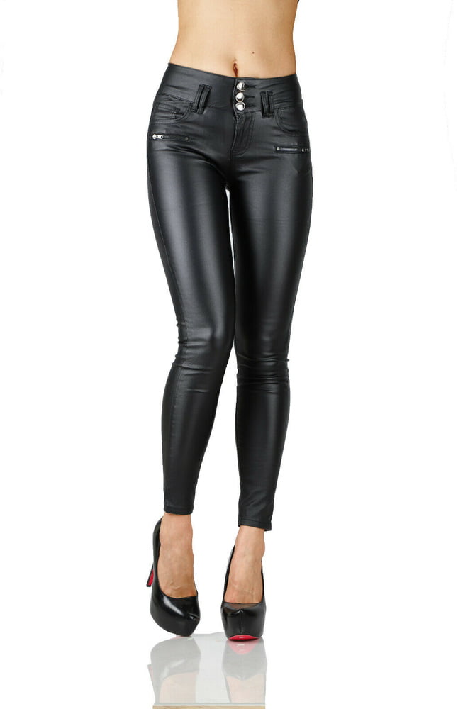 J BRAND LEATHER PERFECT TIGHT SKINNY PUSH UP PANTS #104385801
