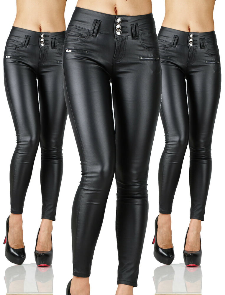J BRAND LEATHER PERFECT TIGHT SKINNY PUSH UP PANTS #104385807