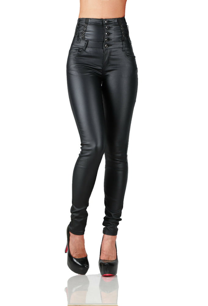 J BRAND LEATHER PERFECT TIGHT SKINNY PUSH UP PANTS #104385813