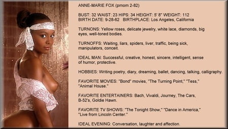Anne marie fox
 #90554070