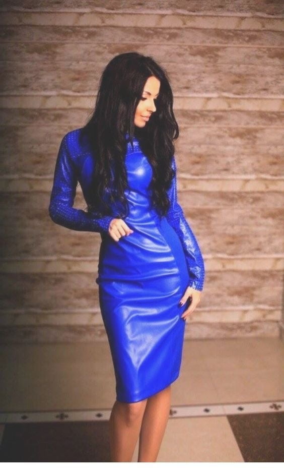 Blue leather dress 3 - par redbull18
 #99889115