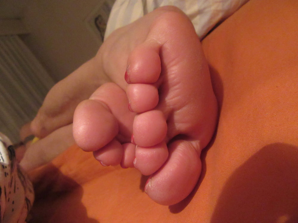 the sleeping feet of my wife #106886116