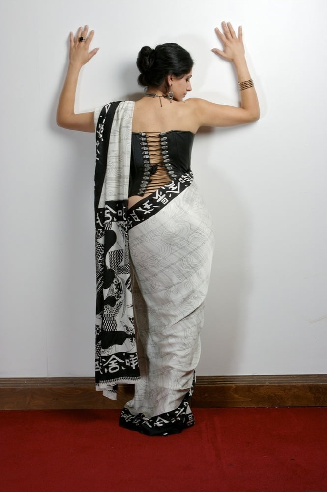 Meeta stripping her saree #100870171