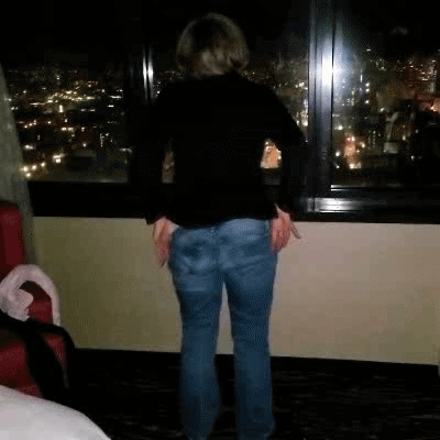 Naked in hotel window GIFs #106904865