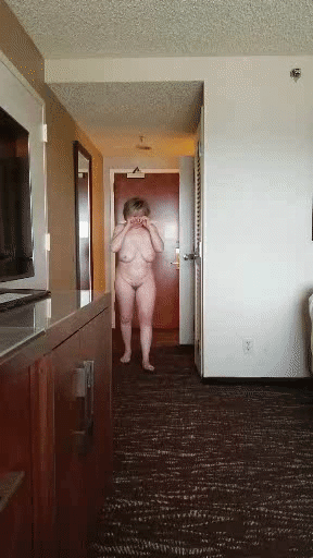 Naked in hotel window GIFs #106904870