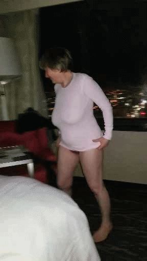 Naked in hotel window GIFs #106904871