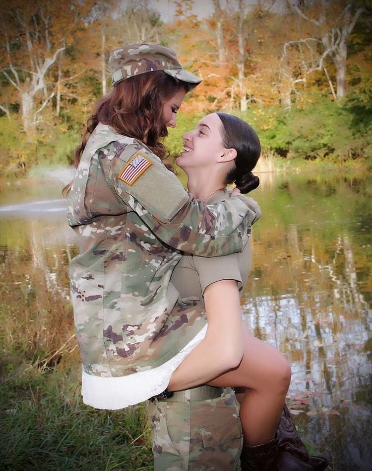 Military lesbian love #100406197