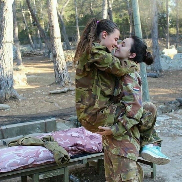 Military lesbian love #100406198
