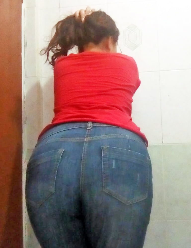 red g string and jeans #107054730