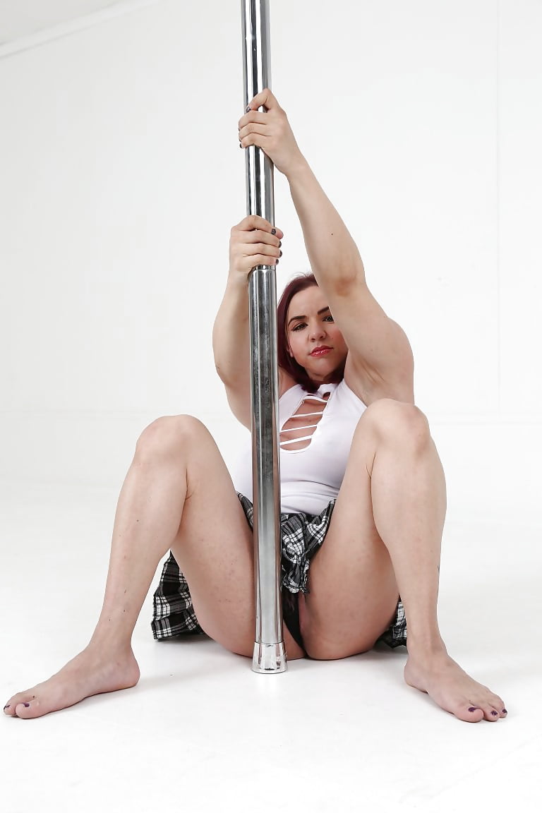 Sexy School girl on a stripper pole Tabbyanne #107004182