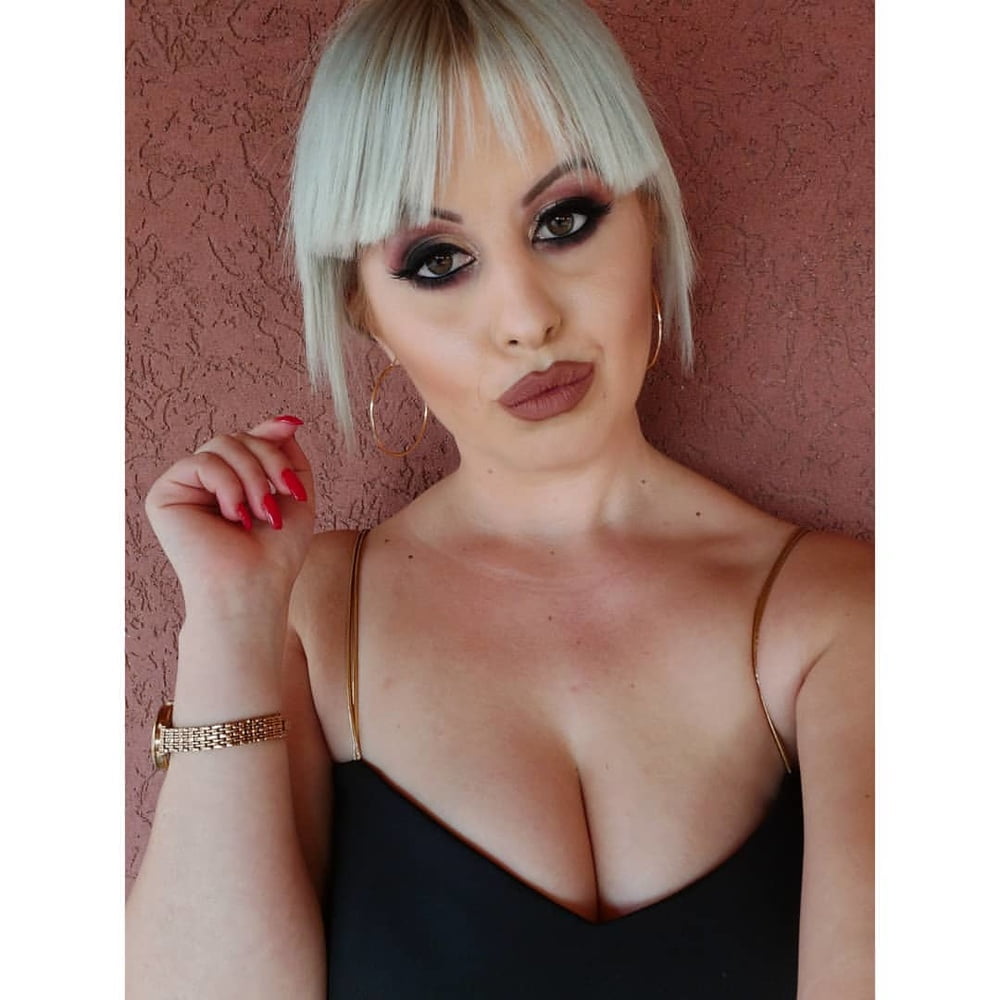 Serbian chuby blonde whore girl big ass and natural tits #102346260
