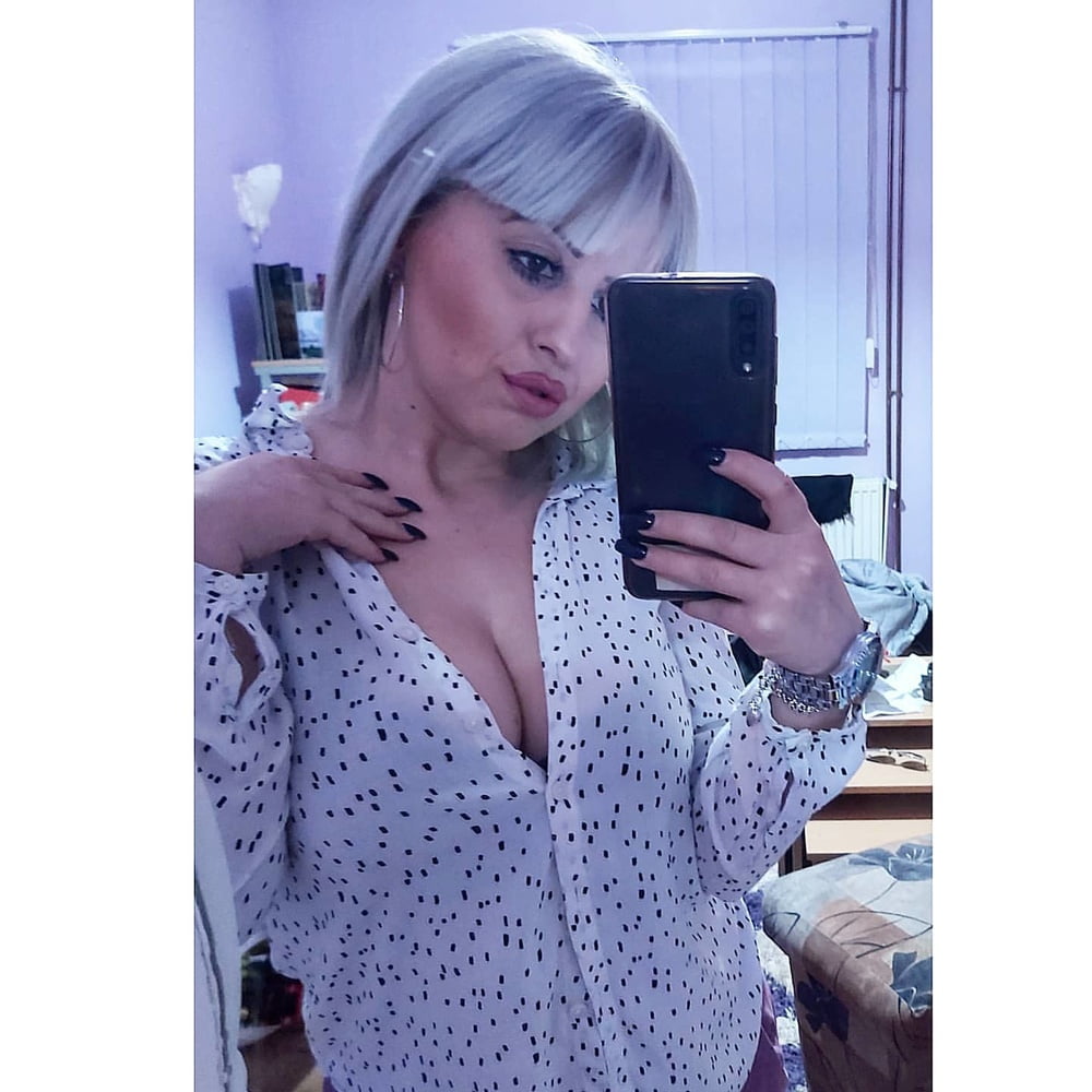 Serbian chuby blonde whore girl big ass and natural tits #102346286