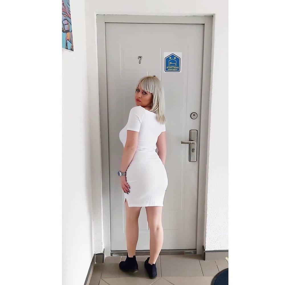 Serbian chuby blonde whore girl big ass and natural tits #102346345