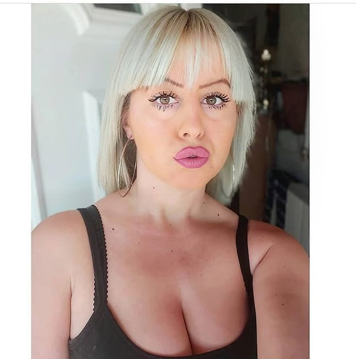 Serbian chuby blonde whore girl big ass and natural tits #102346382