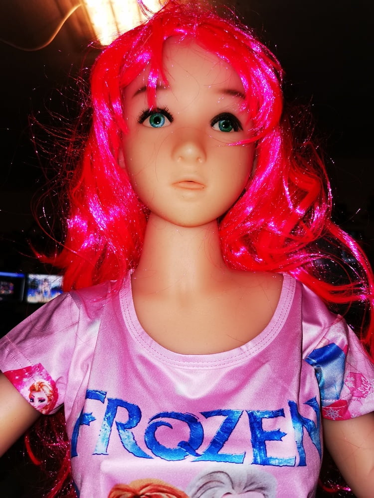 100 CM WM Sex doll play  in Frozen dress #105391979