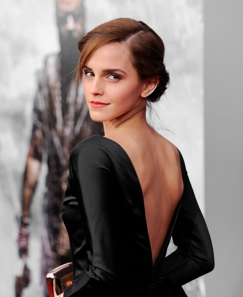 Emma Watson back and shoulders #98834601