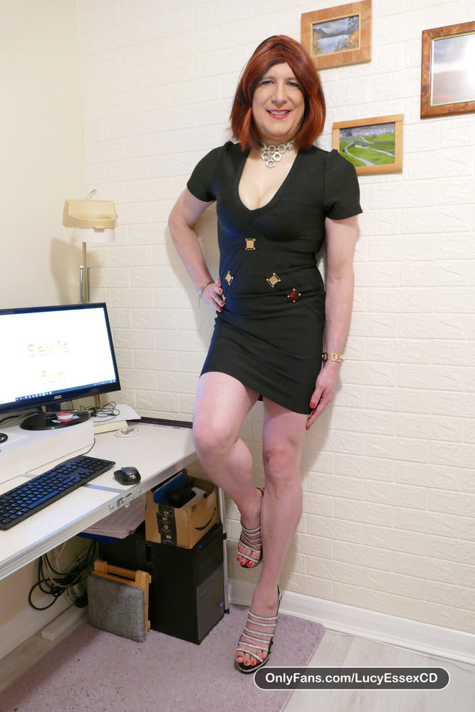 Sissy Lucy is a saucy sexy secretary in chastity #106854622