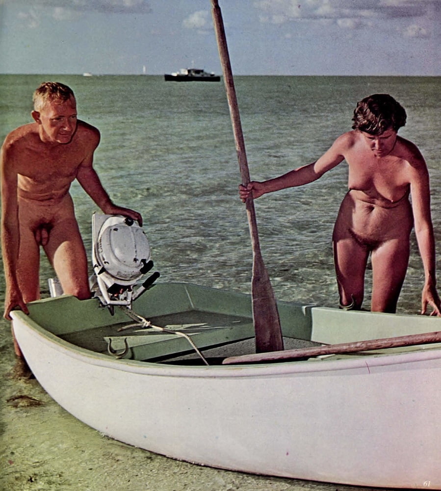 Naked couples on the beach Vintage #94427763