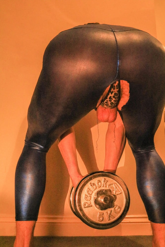 CD workout in spandex and thong big ass #107087843