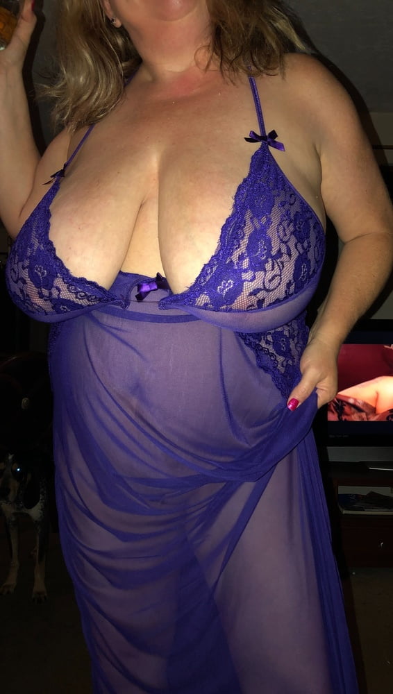 Horny wife in purple #107055855
