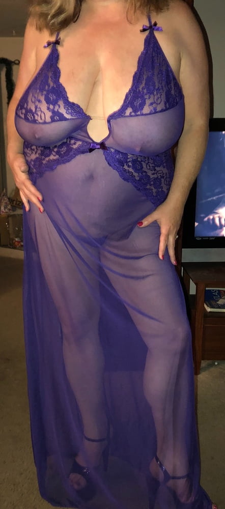 Horny wife in purple #107055881