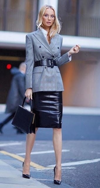 Black Leather Skirt 4 - by Redbull18 #100391931