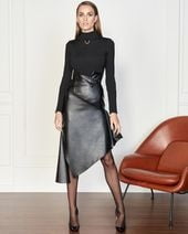 Black Leather Skirt 4 - by Redbull18 #100391959