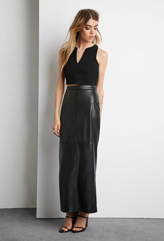 Black Leather Skirt 4 - by Redbull18 #100392015