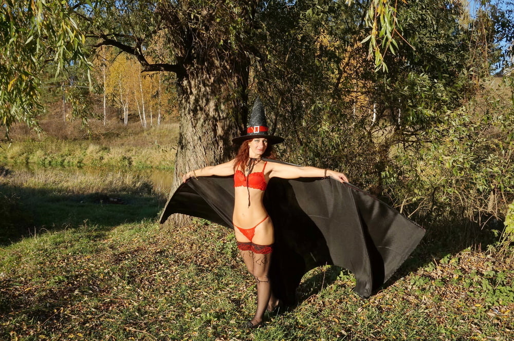 Witch in Black Coat #107084153