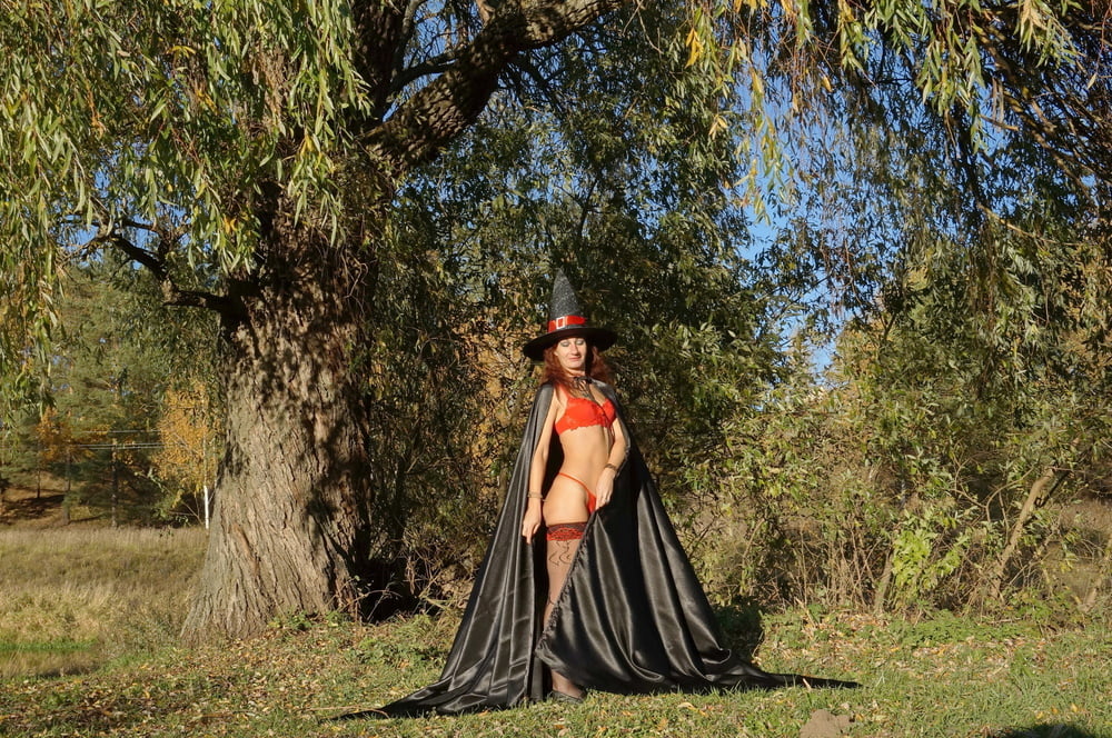 Witch in Black Coat #107084160