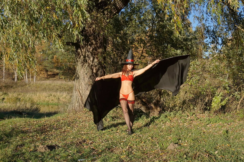 Witch in Black Coat #107084165