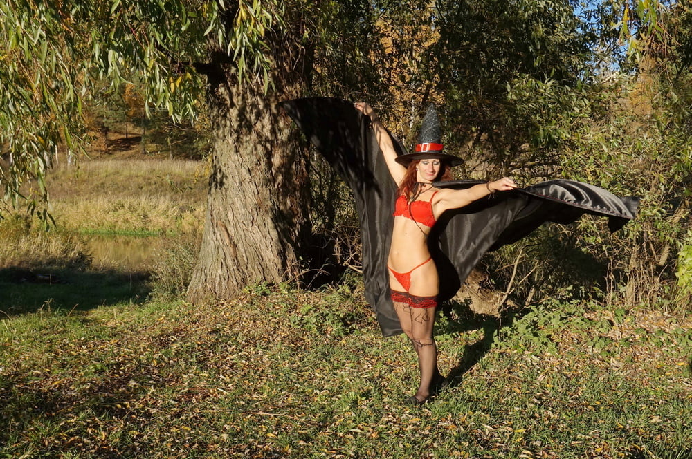 Witch in Black Coat #107084179