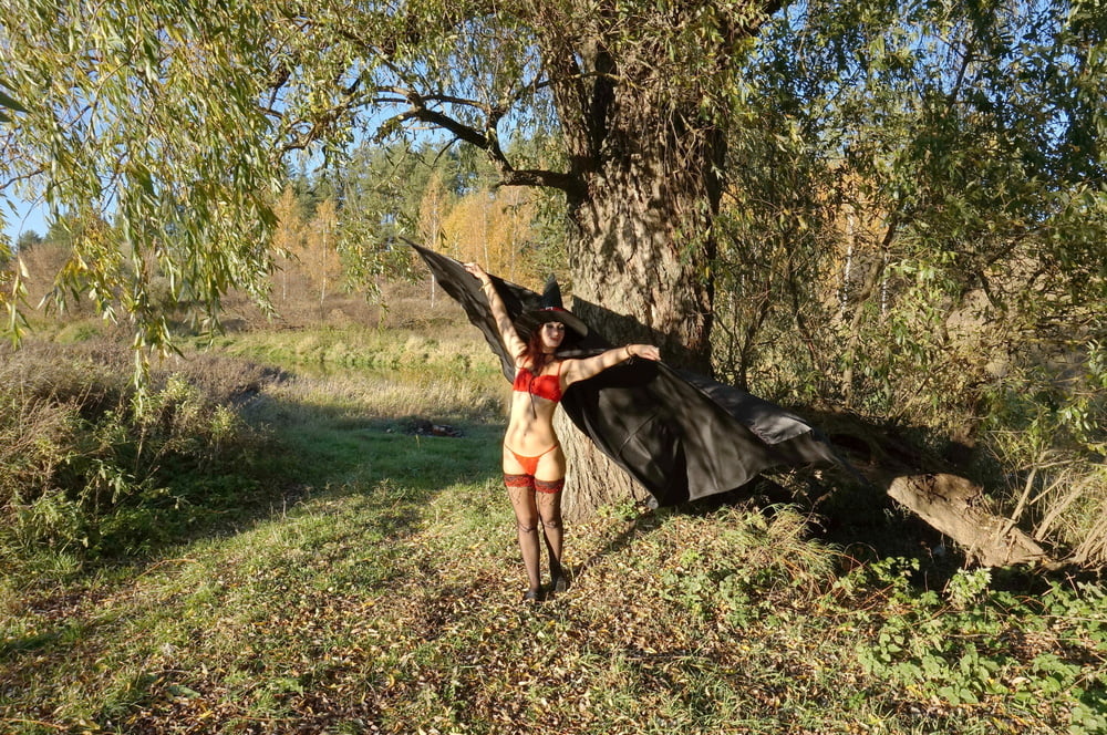 Witch in Black Coat #107084186