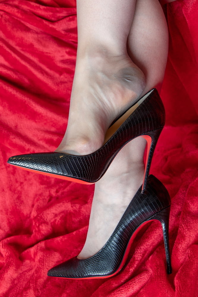 sexy nylon feet and heels #80581383
