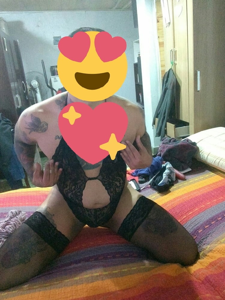 Sexy crossdresser in lingerie #104834277